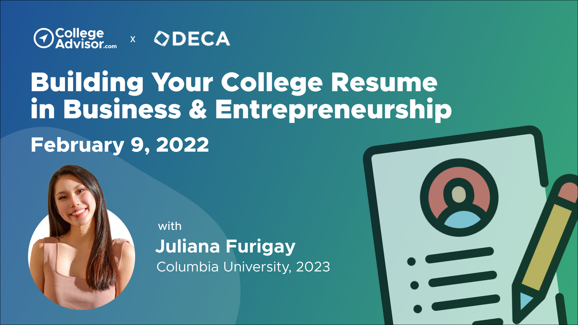 Join The CollegeAdvisor Exclusive Webinar For DECA Members DECA Direct Online